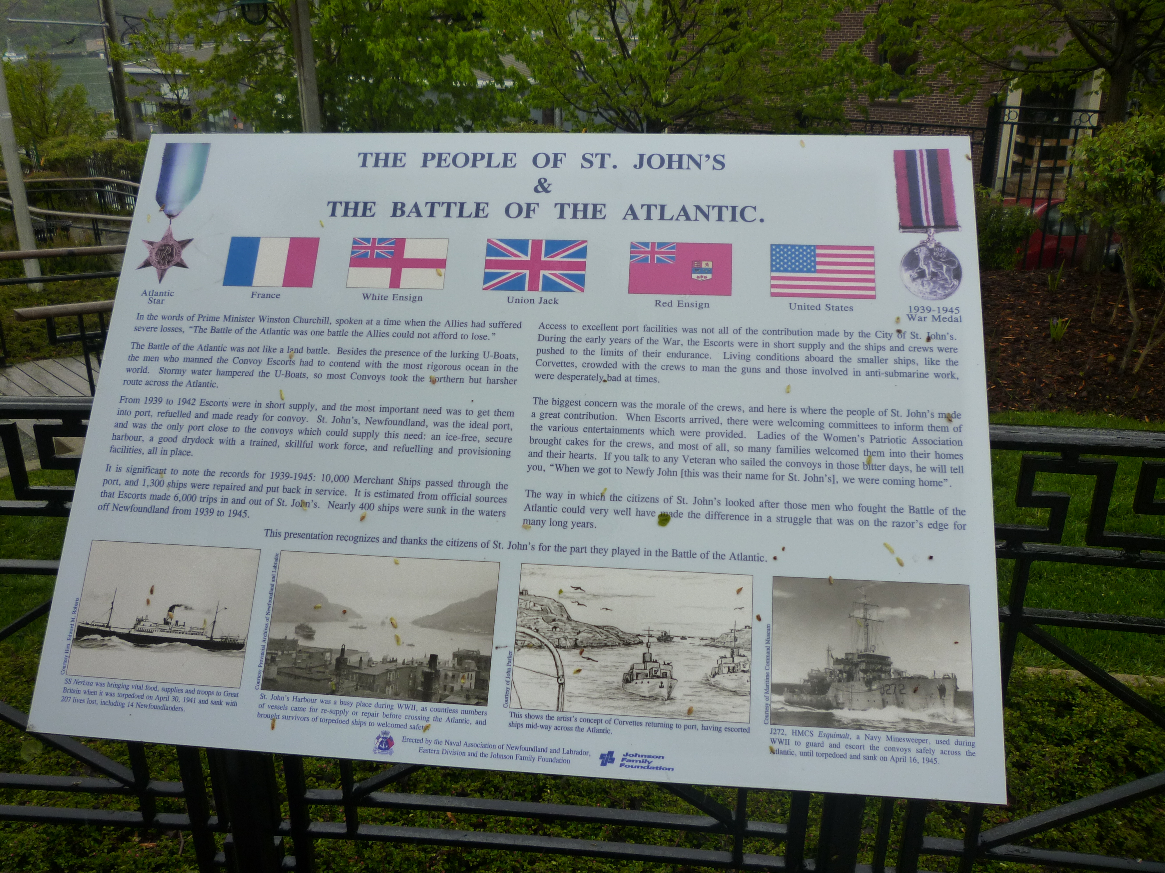 Battle of Atlantic plaque