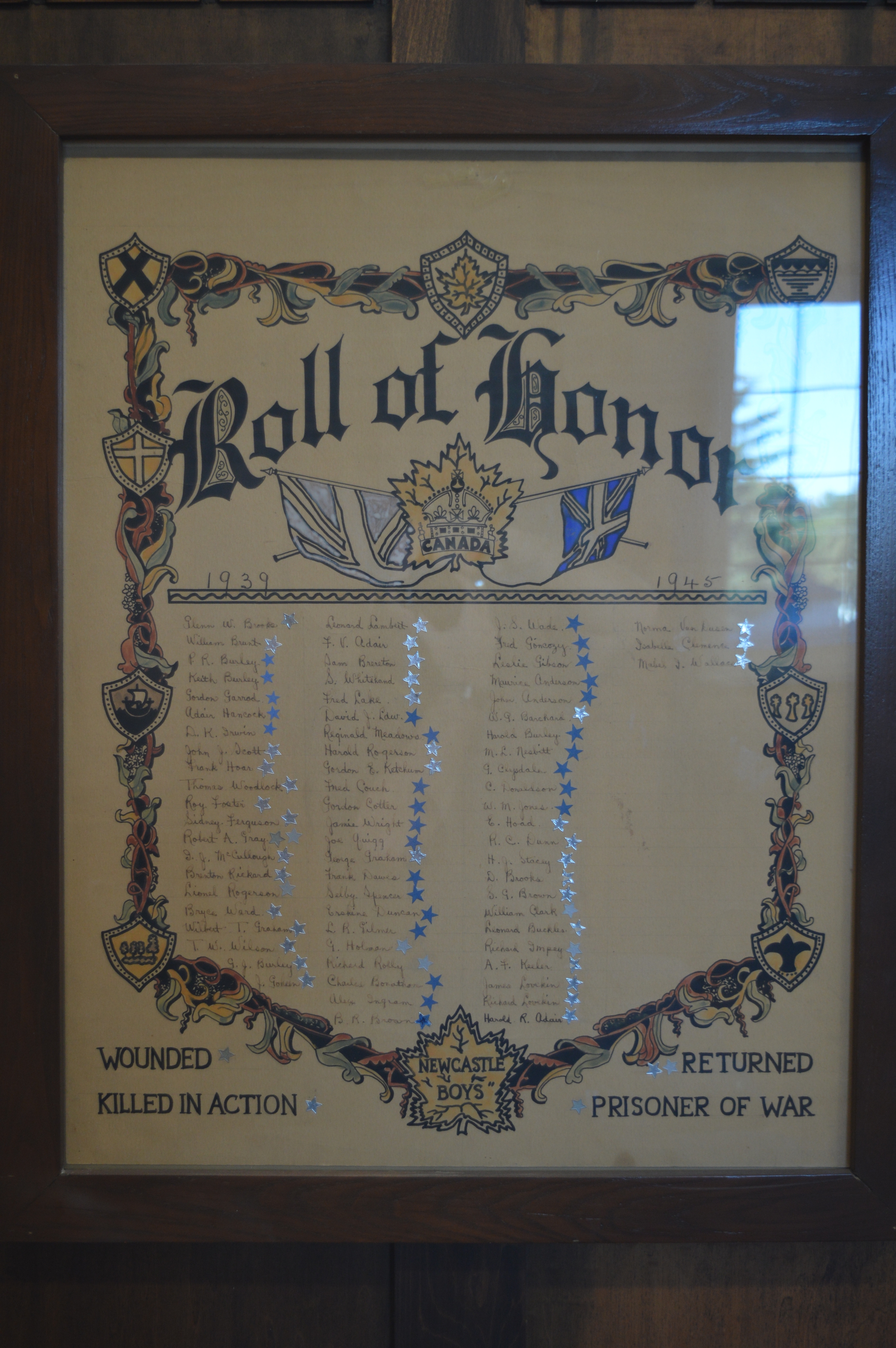 Roll of Honour Second World War