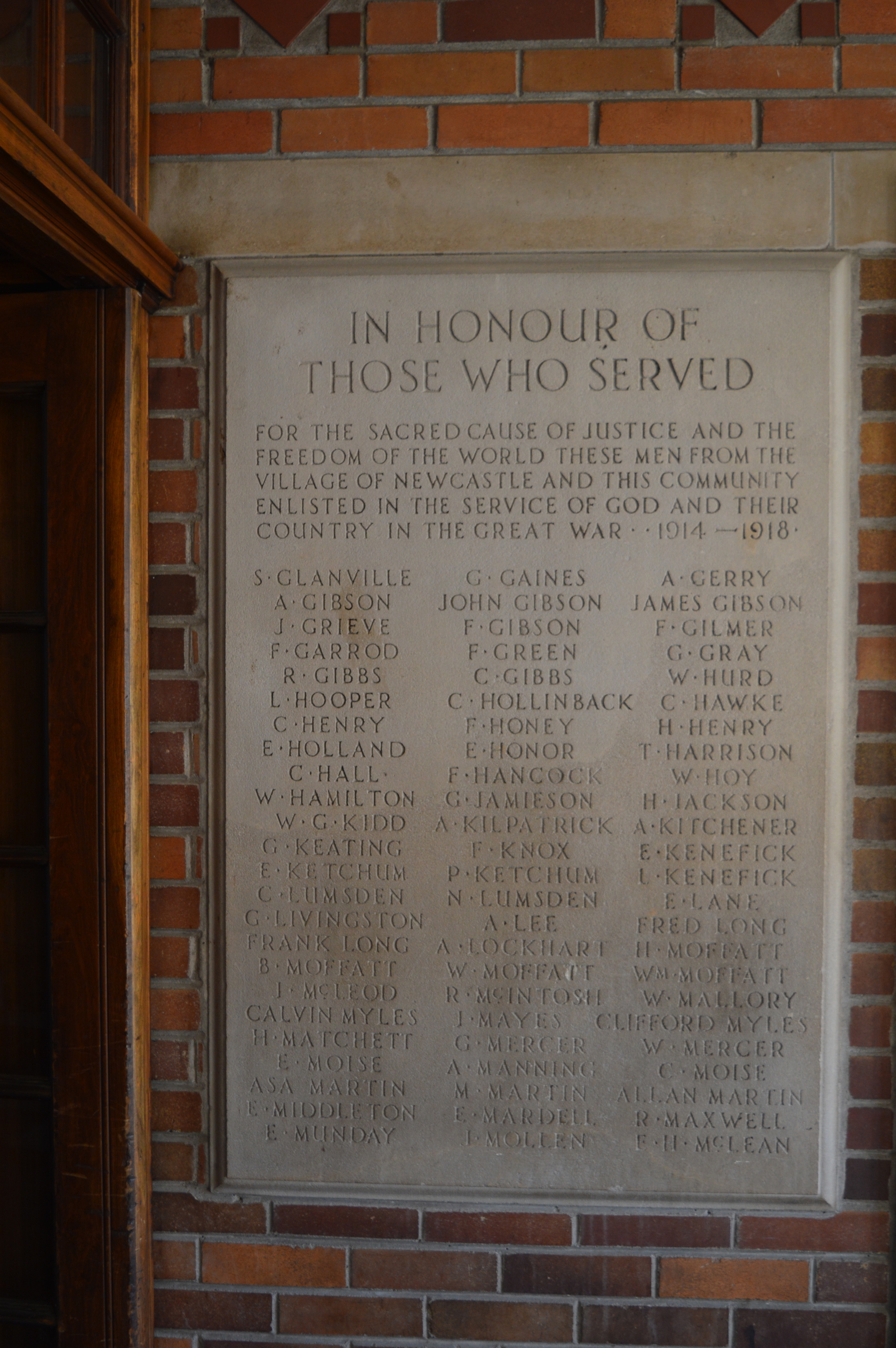 Those who served in the First World War