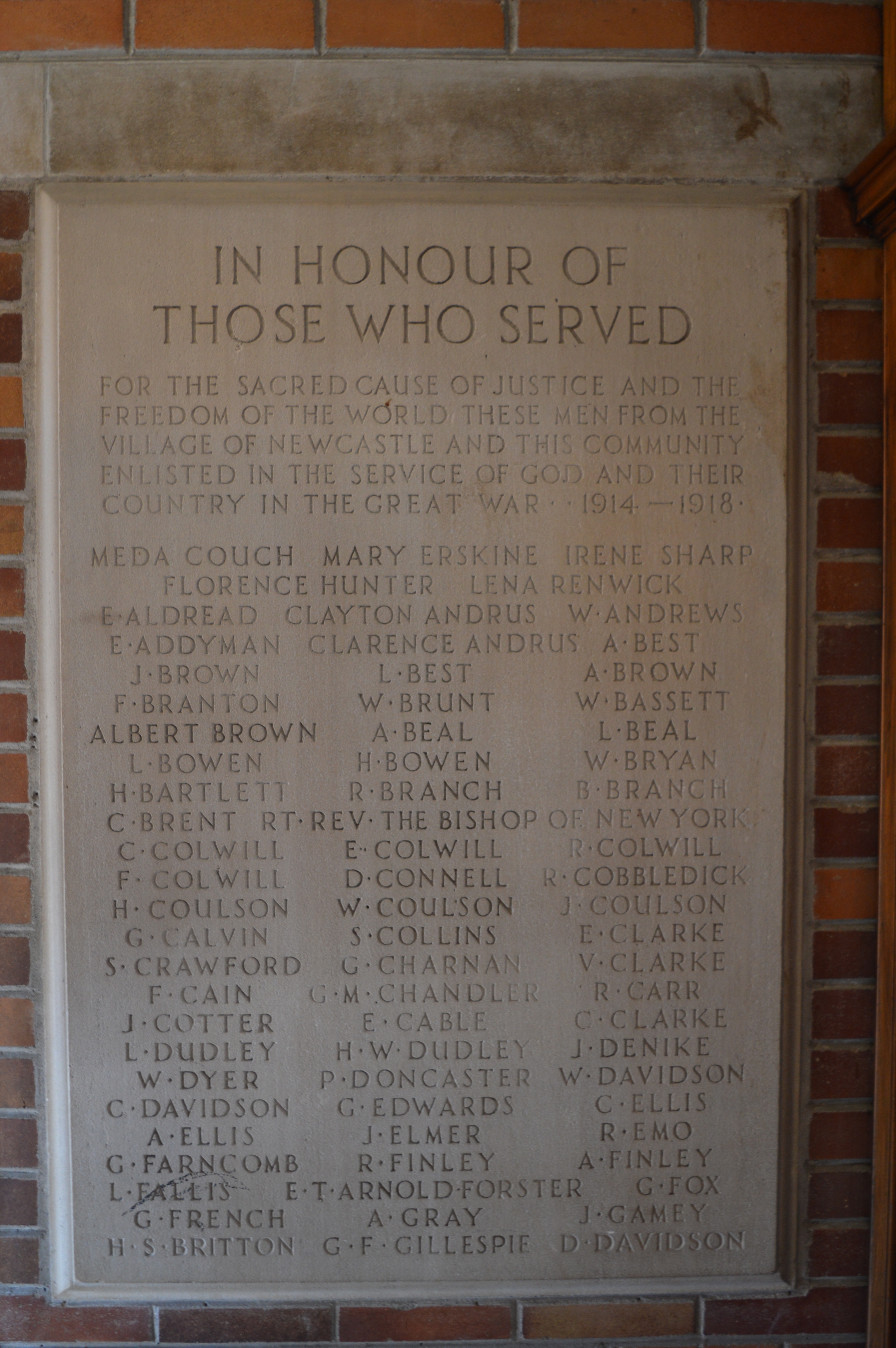 Those who served in the First World War