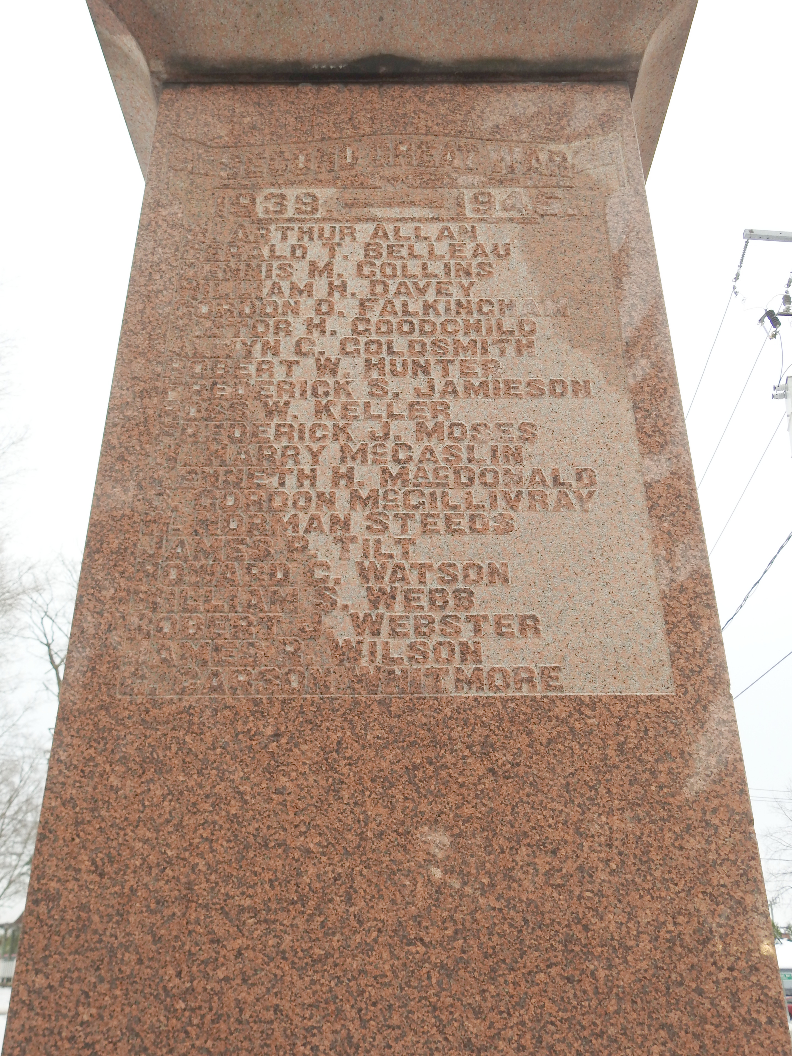 Second World War dead