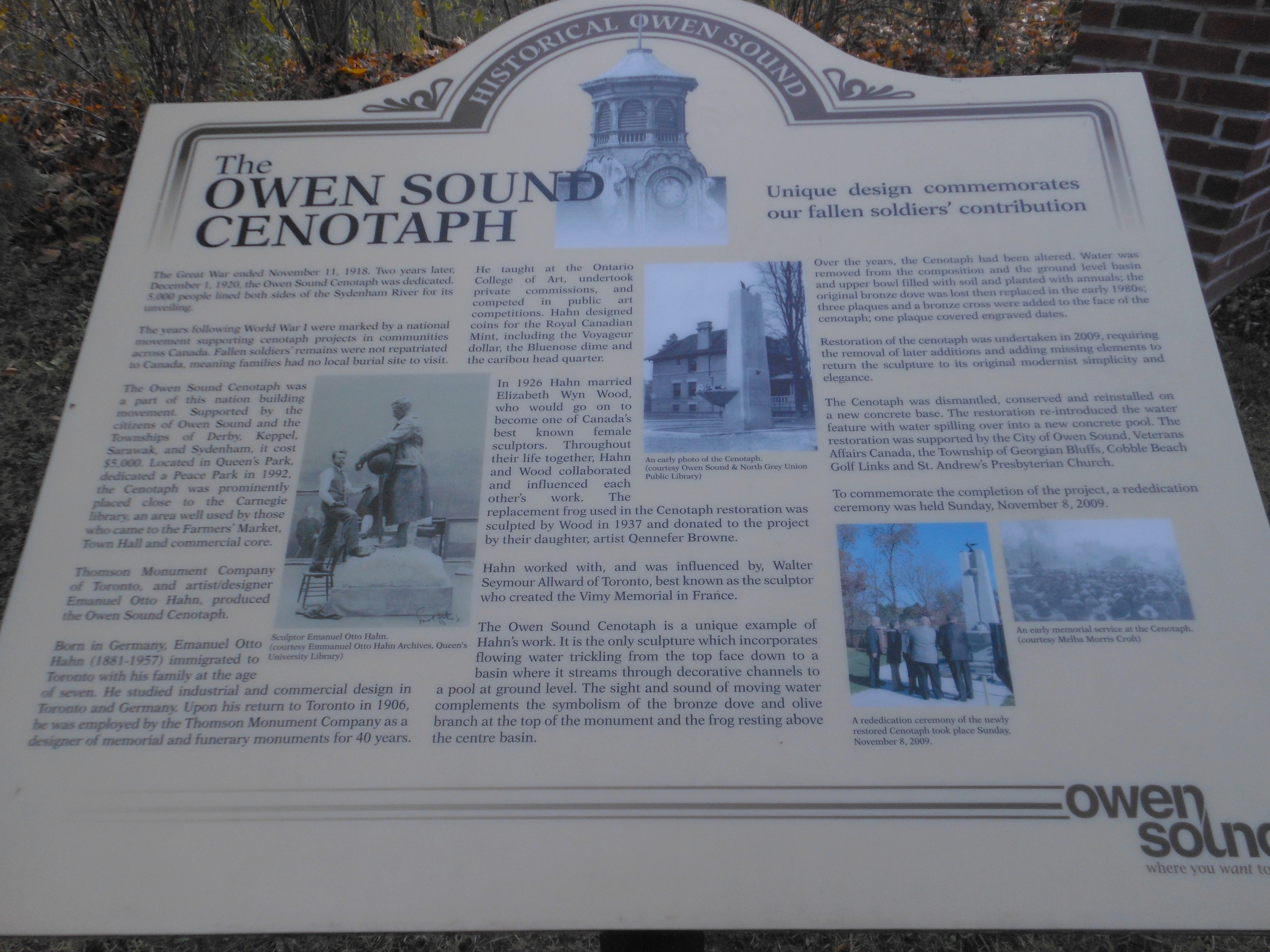 Historical plaque