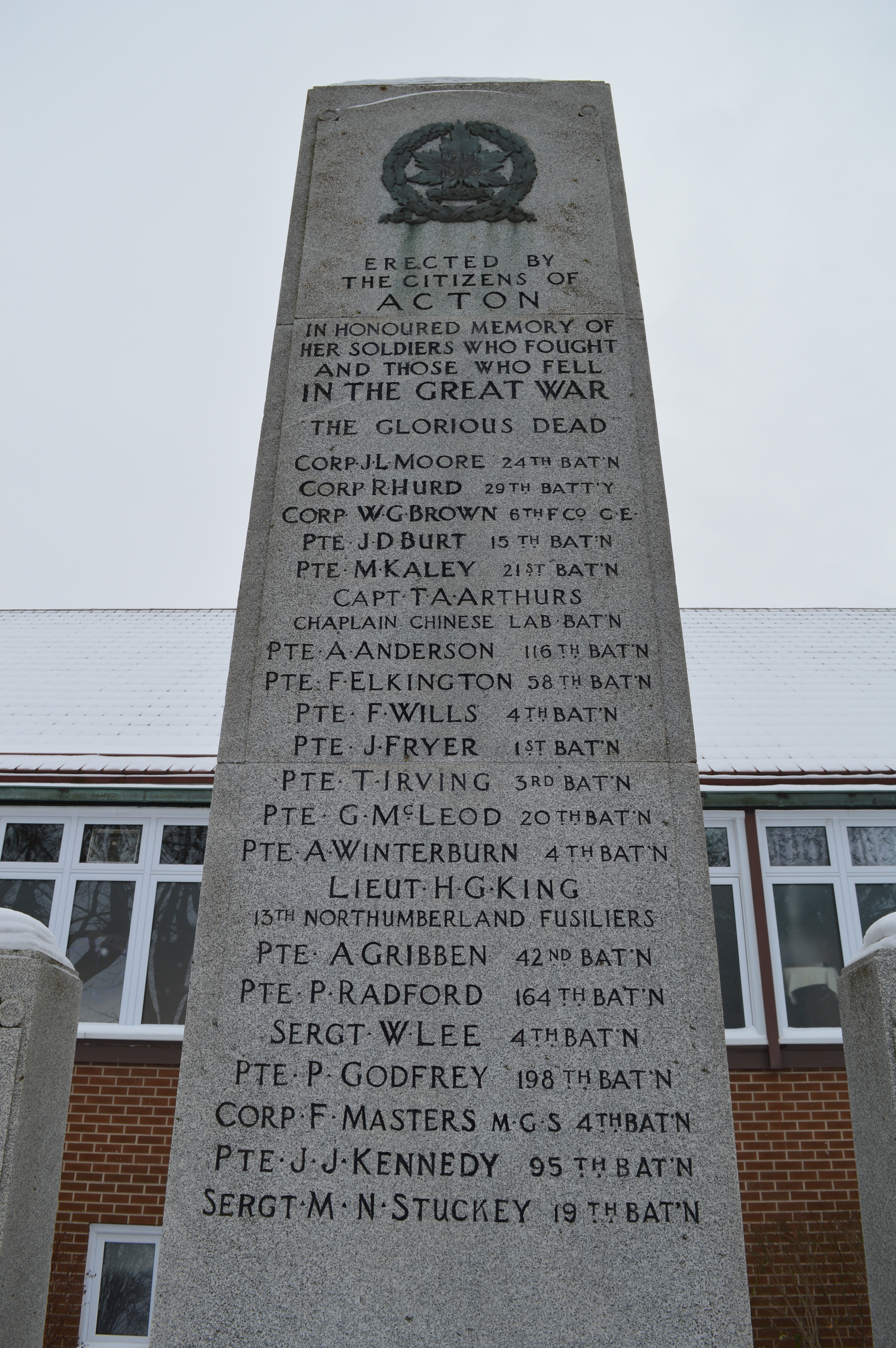 1914 - 1918 War Dead