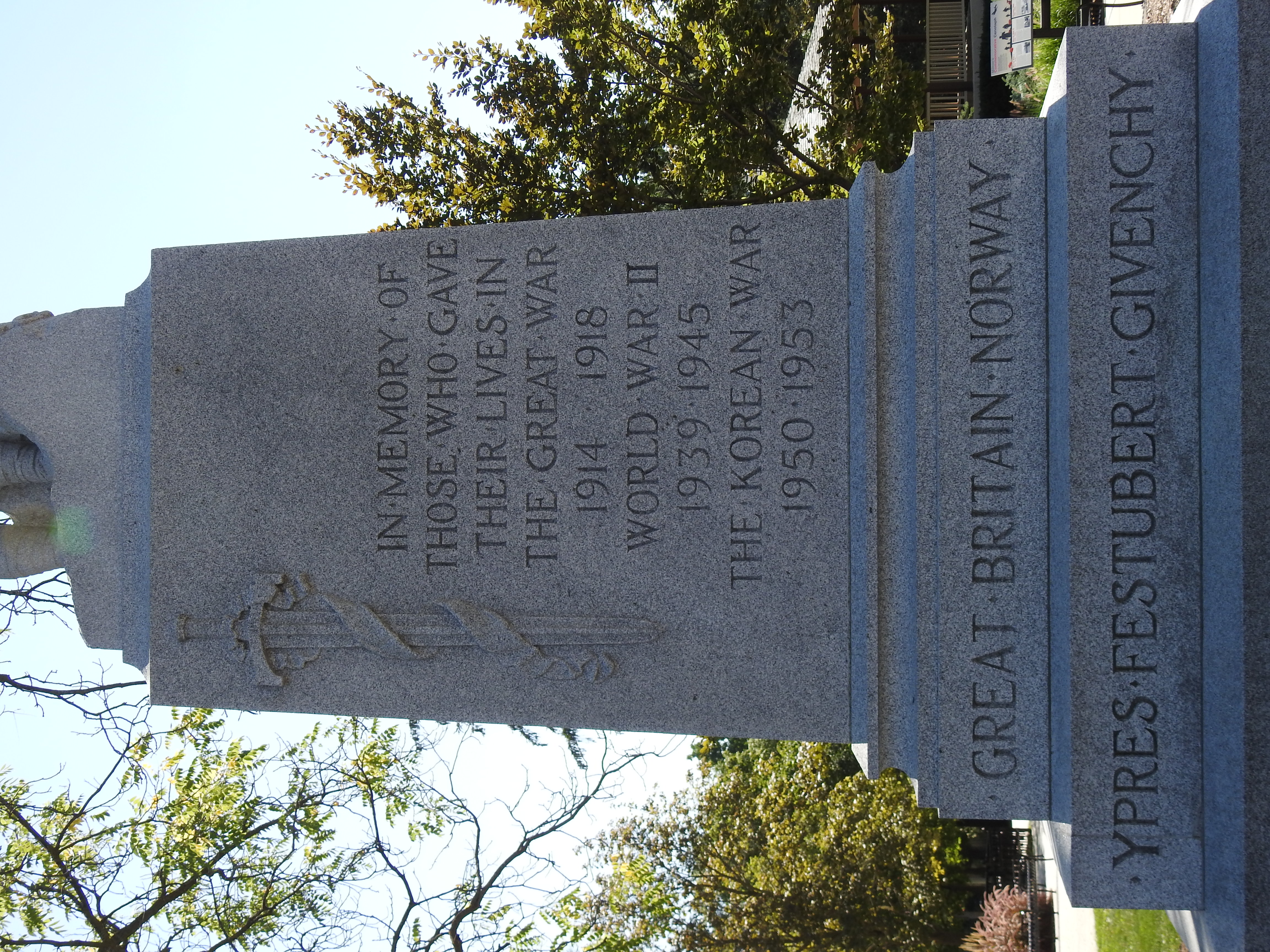 Memorial inscription