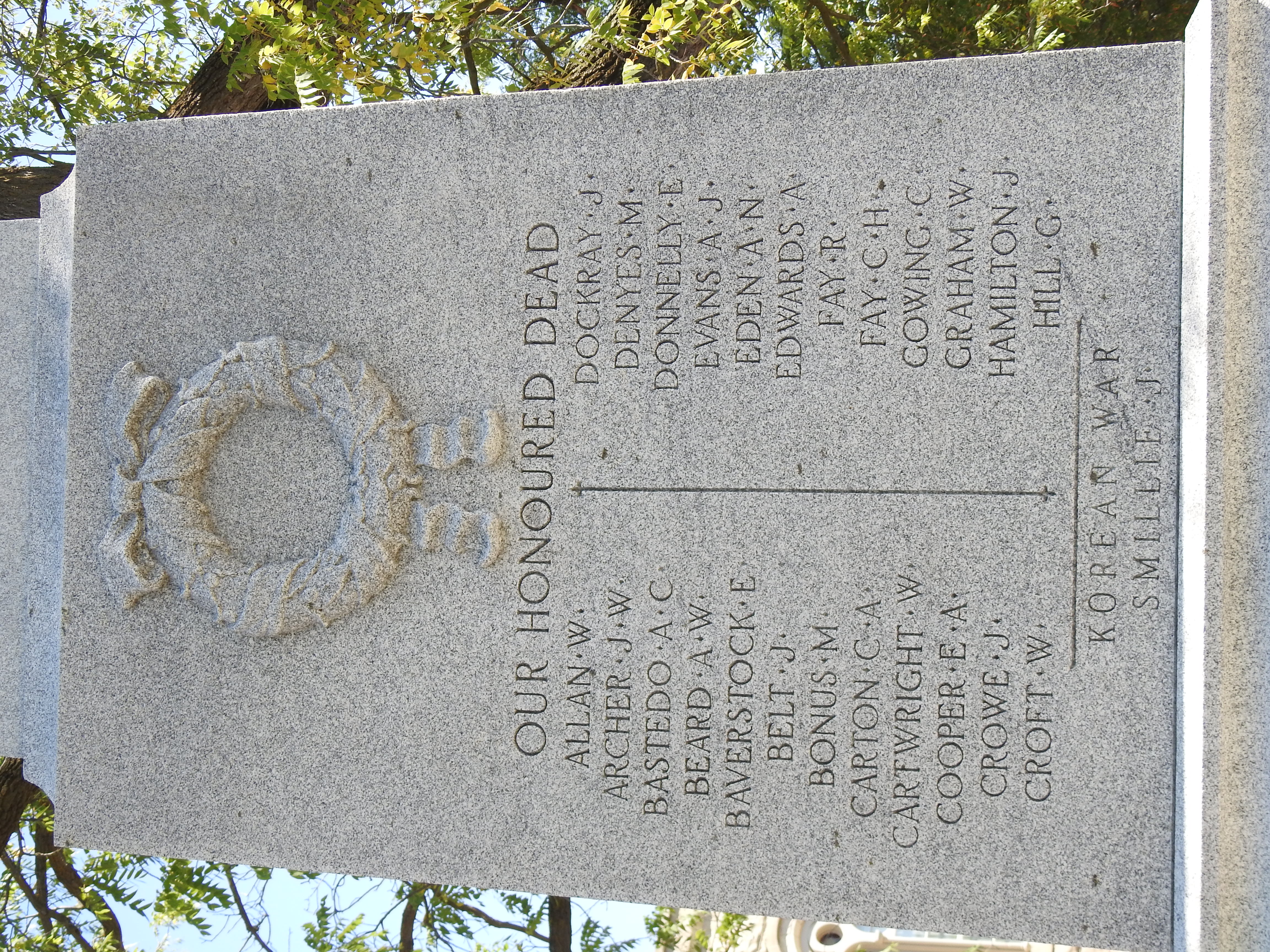 First World War dead