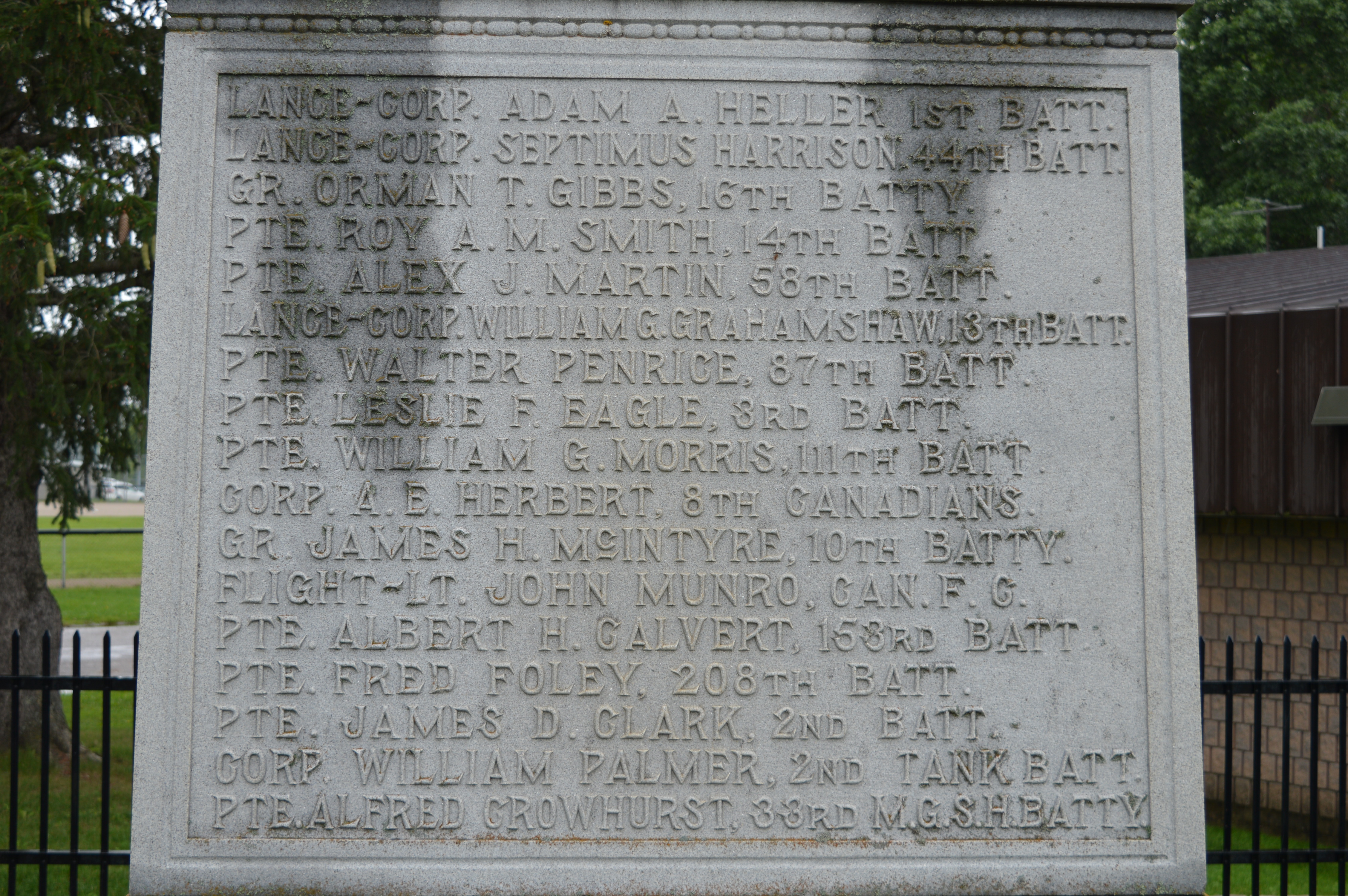 First World War dead