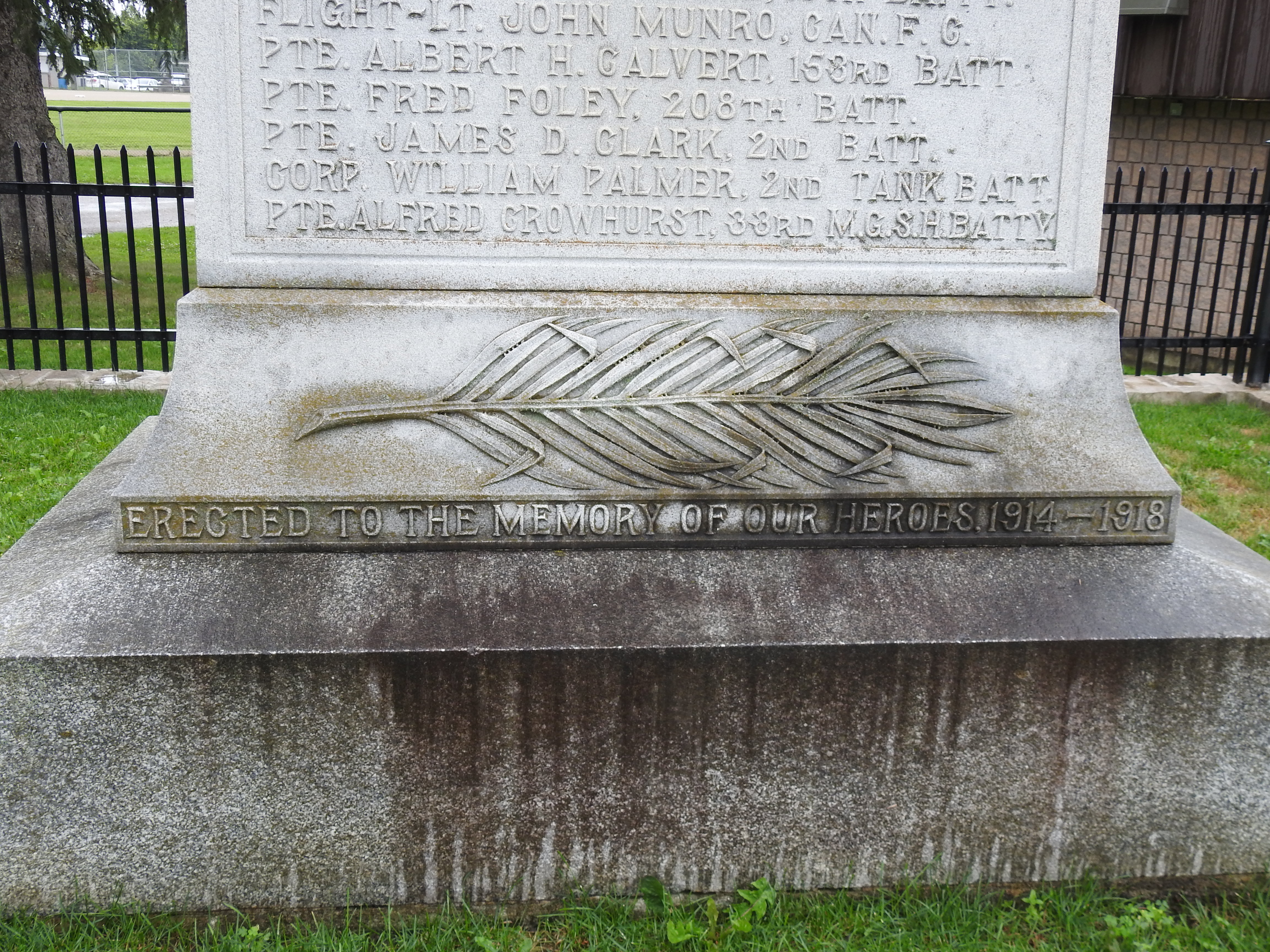 Detail of cenotaph