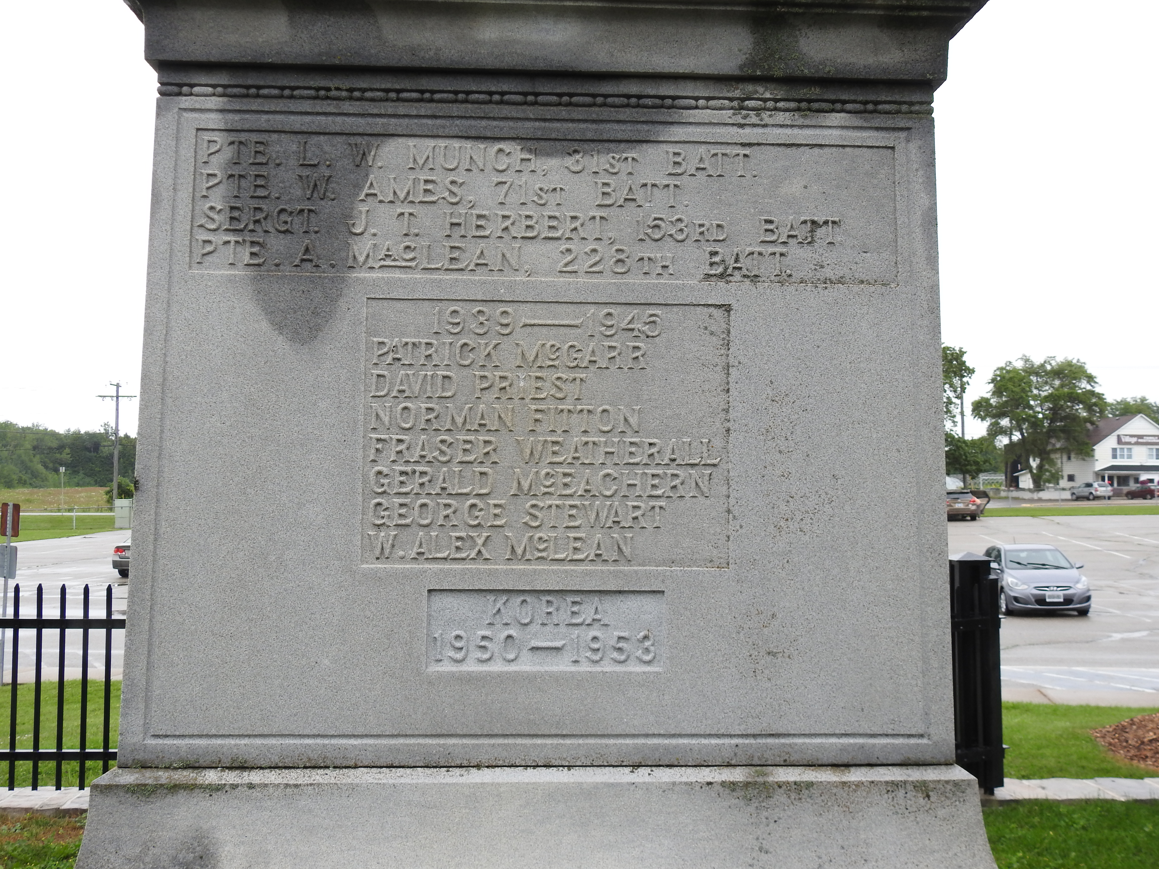 First World War and Second World War dead