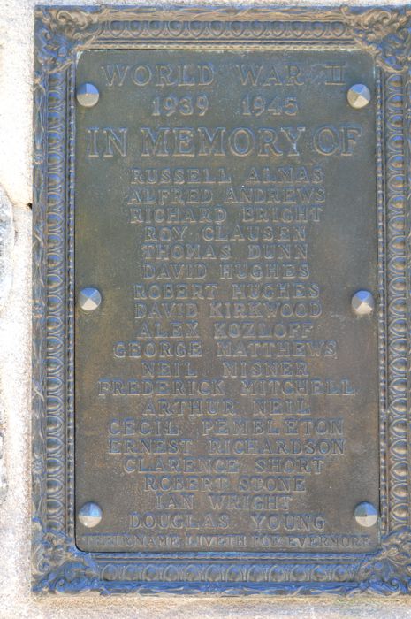 WWII Memorial Plaque