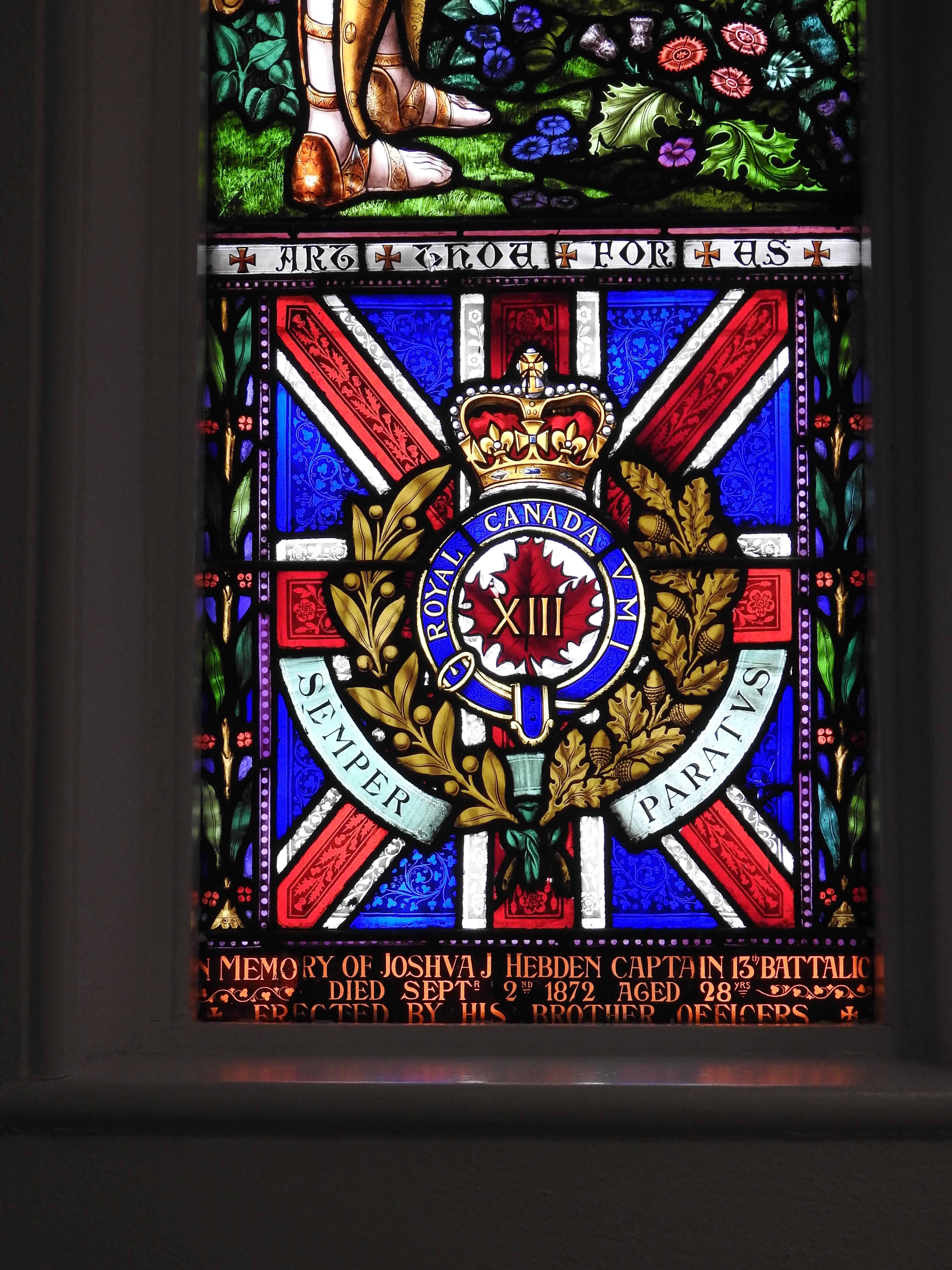 Memorial window detail