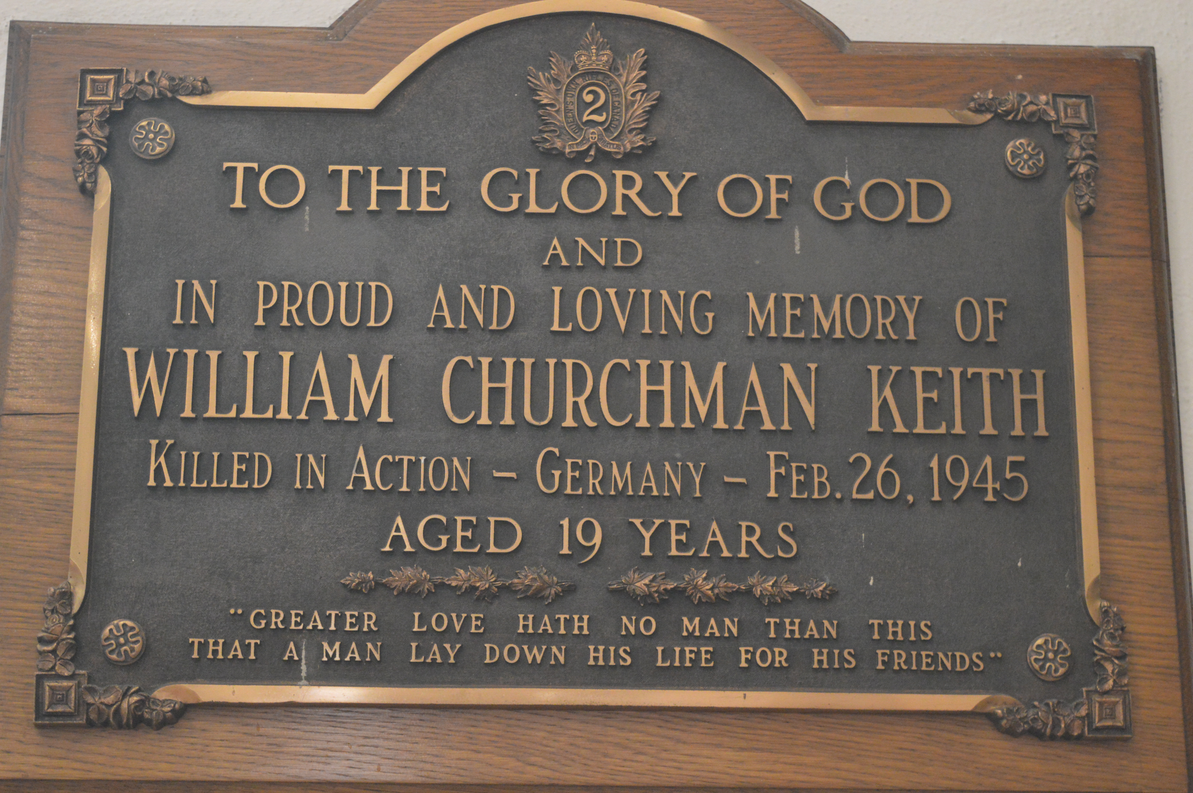 Memorial plaque