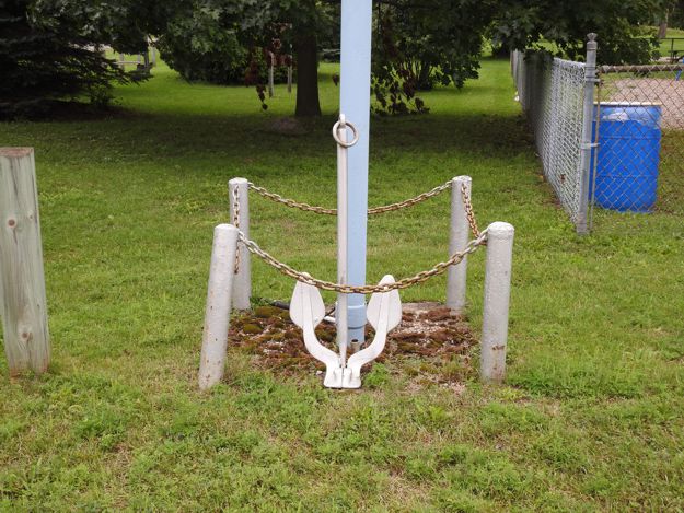 Anchor at legion sign
