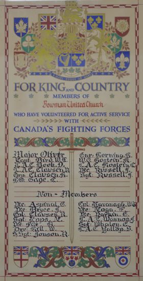 Memorial of those who served
