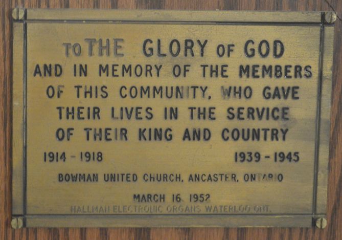 Memorial Plaque