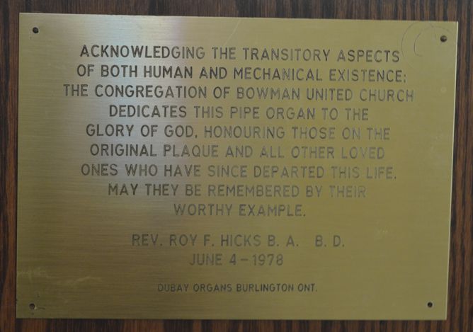 Memorial Plaque