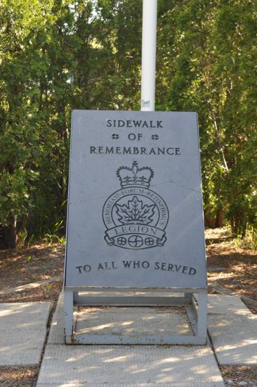 Sidewalk of Remembrance Plaque