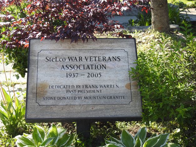 Stelco Veterans Plaque