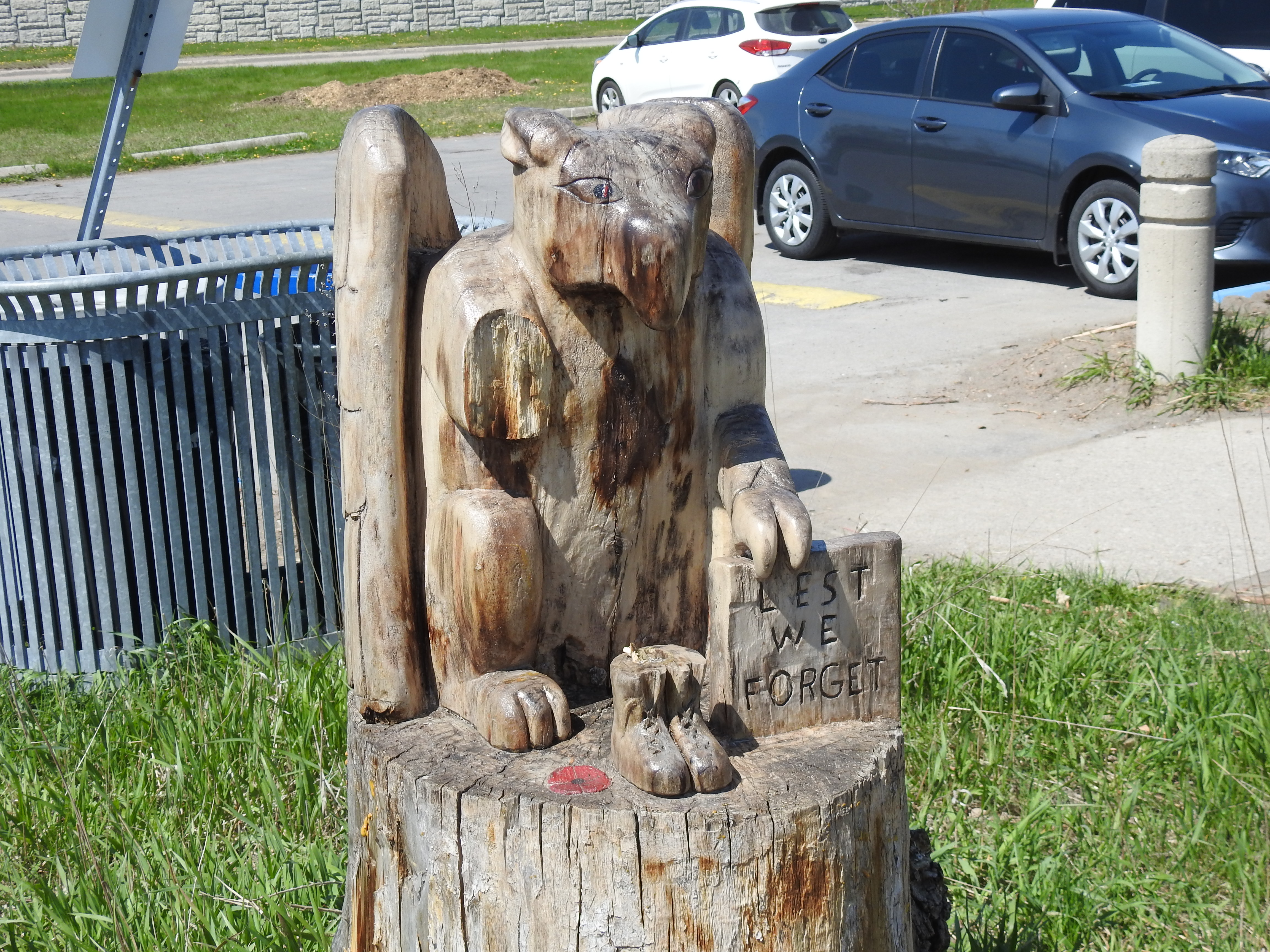 Carved memorial