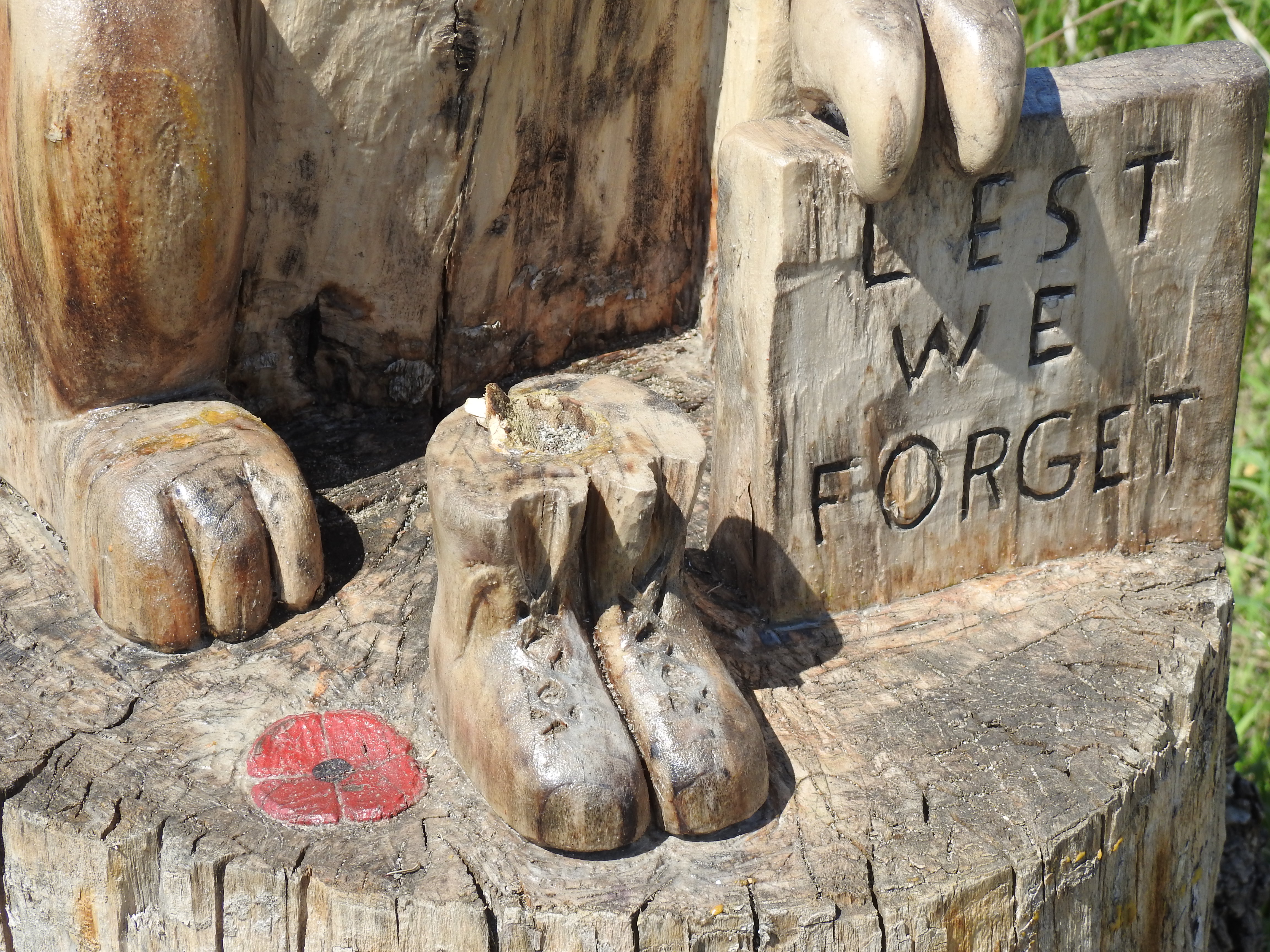 Memorial carving 