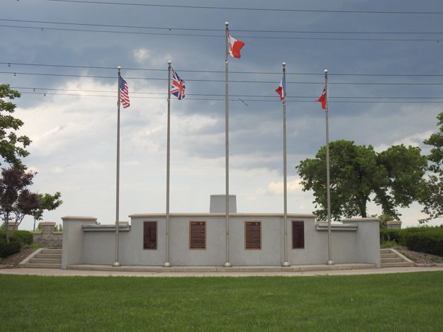 Memorial from road