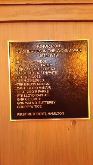 Memorial Plaque