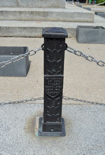 Detail of enclosure around Cenotaph