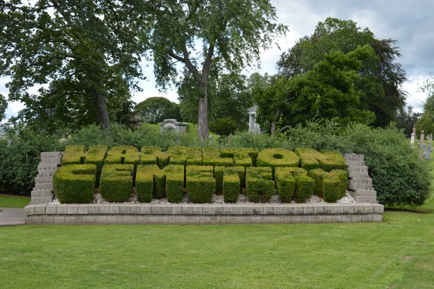 Hamilton Cemetery Sign