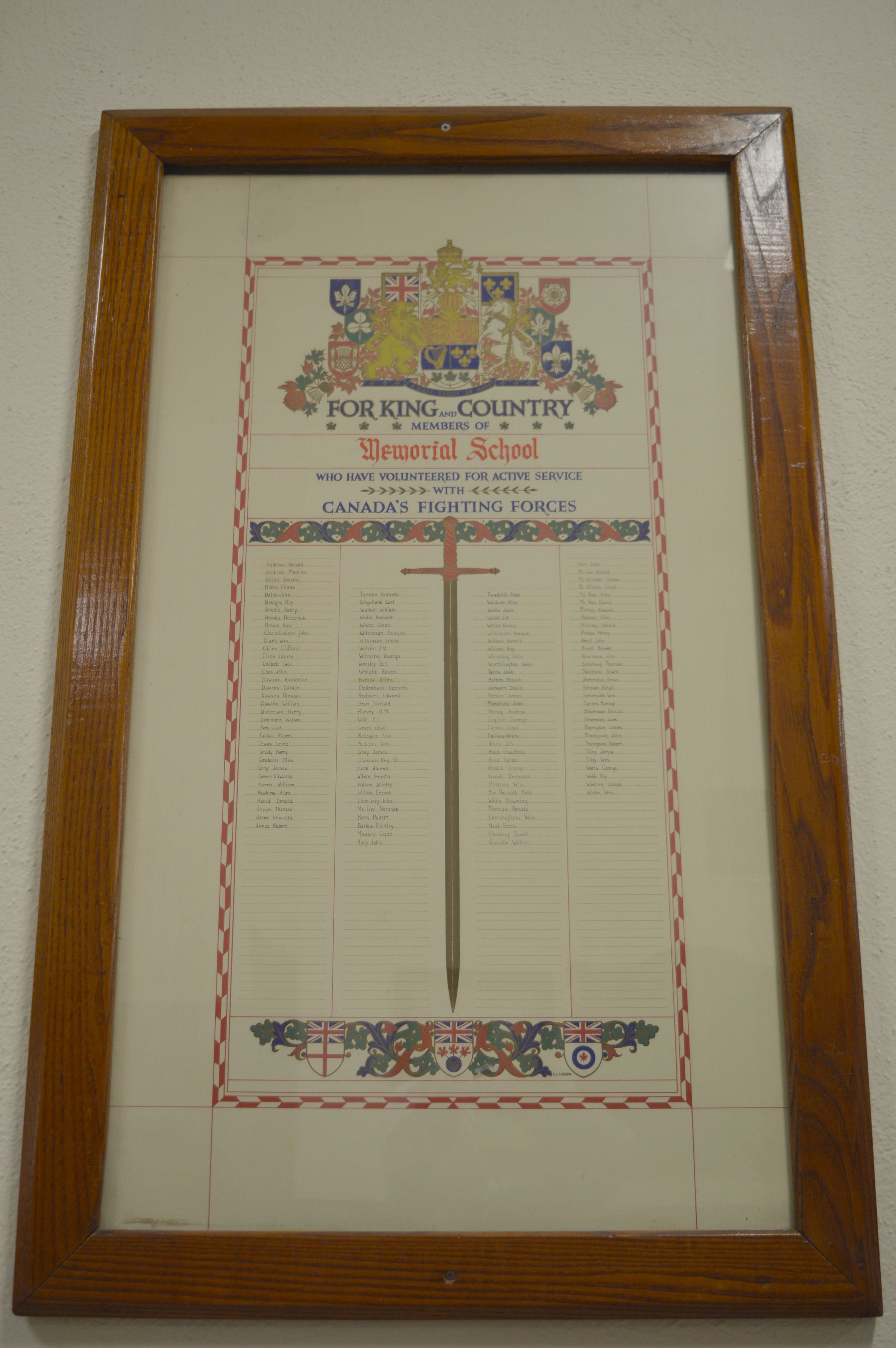 Memorial scroll