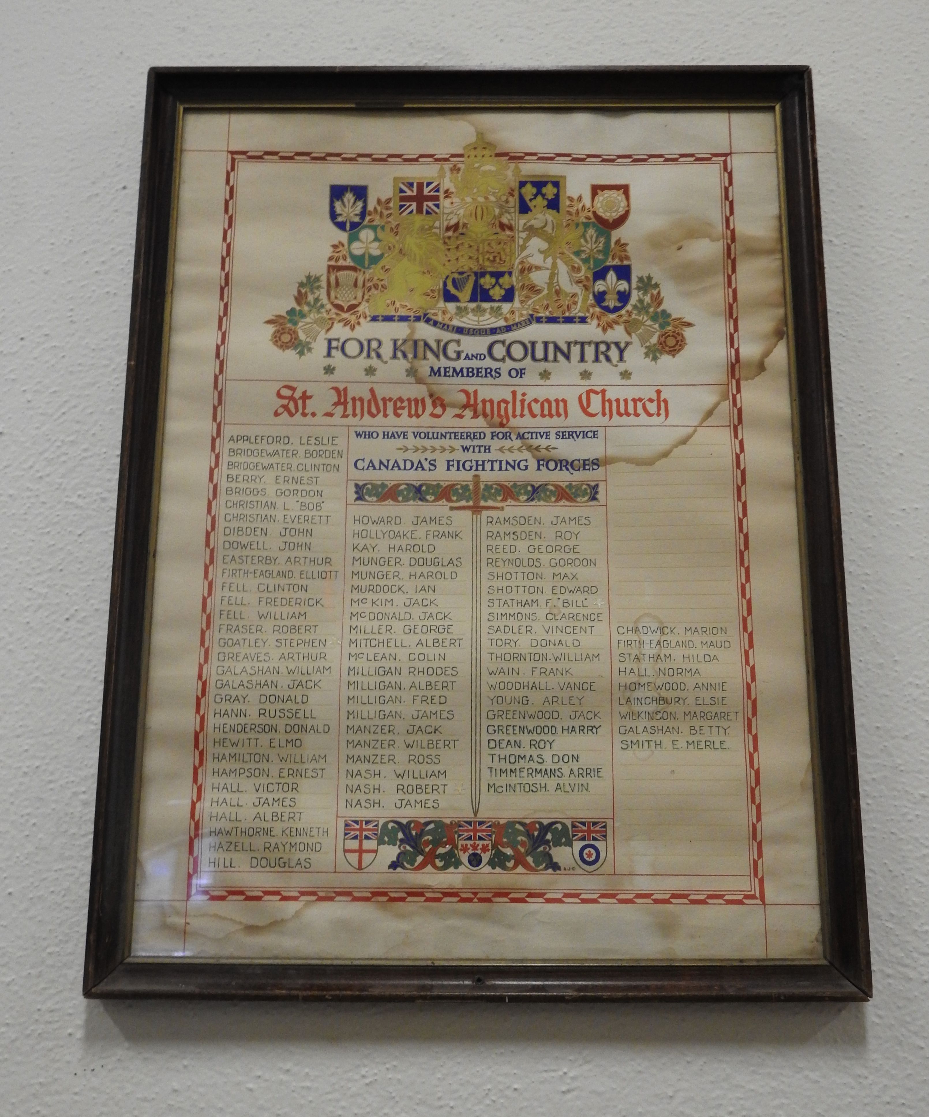 Memorial scroll