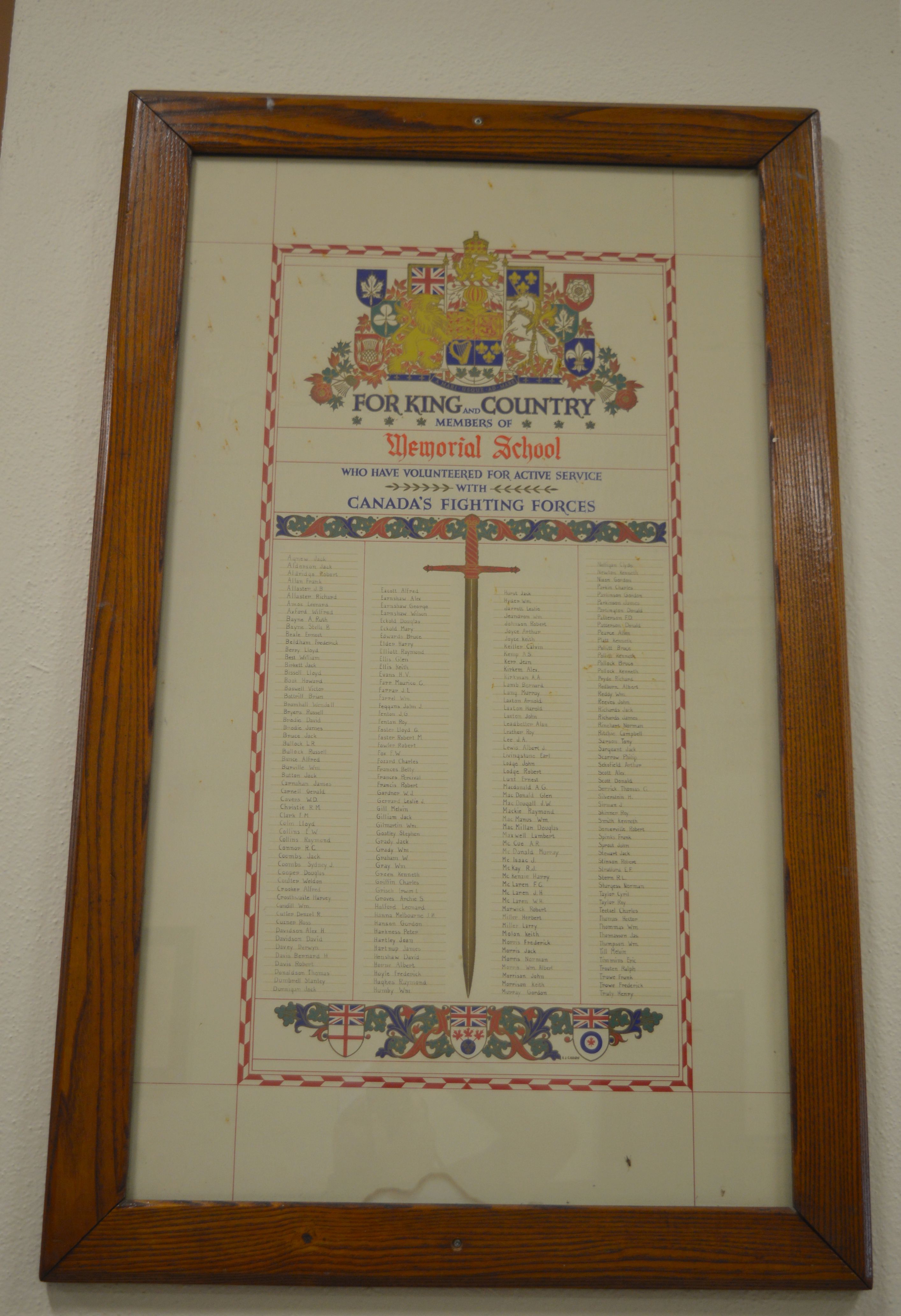 Memorial scroll