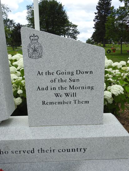 Detail of memorial