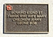 Memorial Plaque