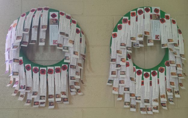 Remembrance wreaths
