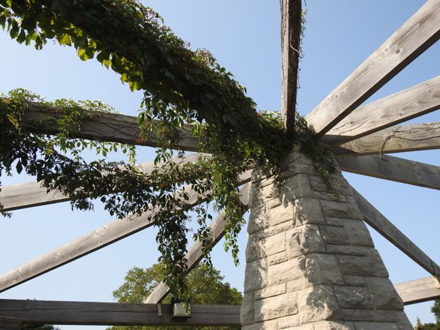 Detail of garden structure