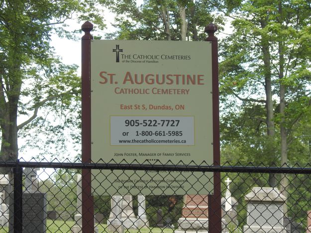 Cemetery sign