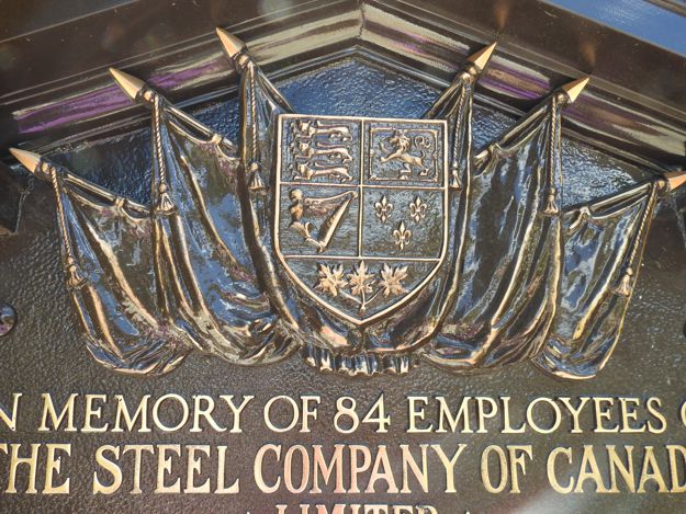 Detail of WWII plaque
