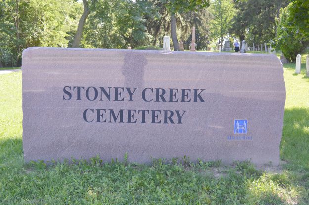 Cemetery sign