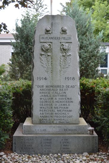West Hamilton Cenotaph