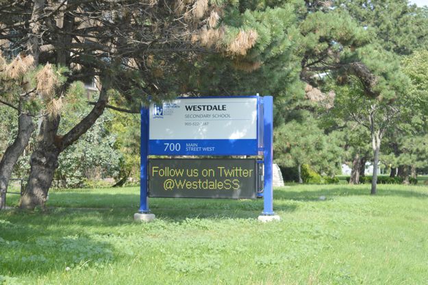 School sign