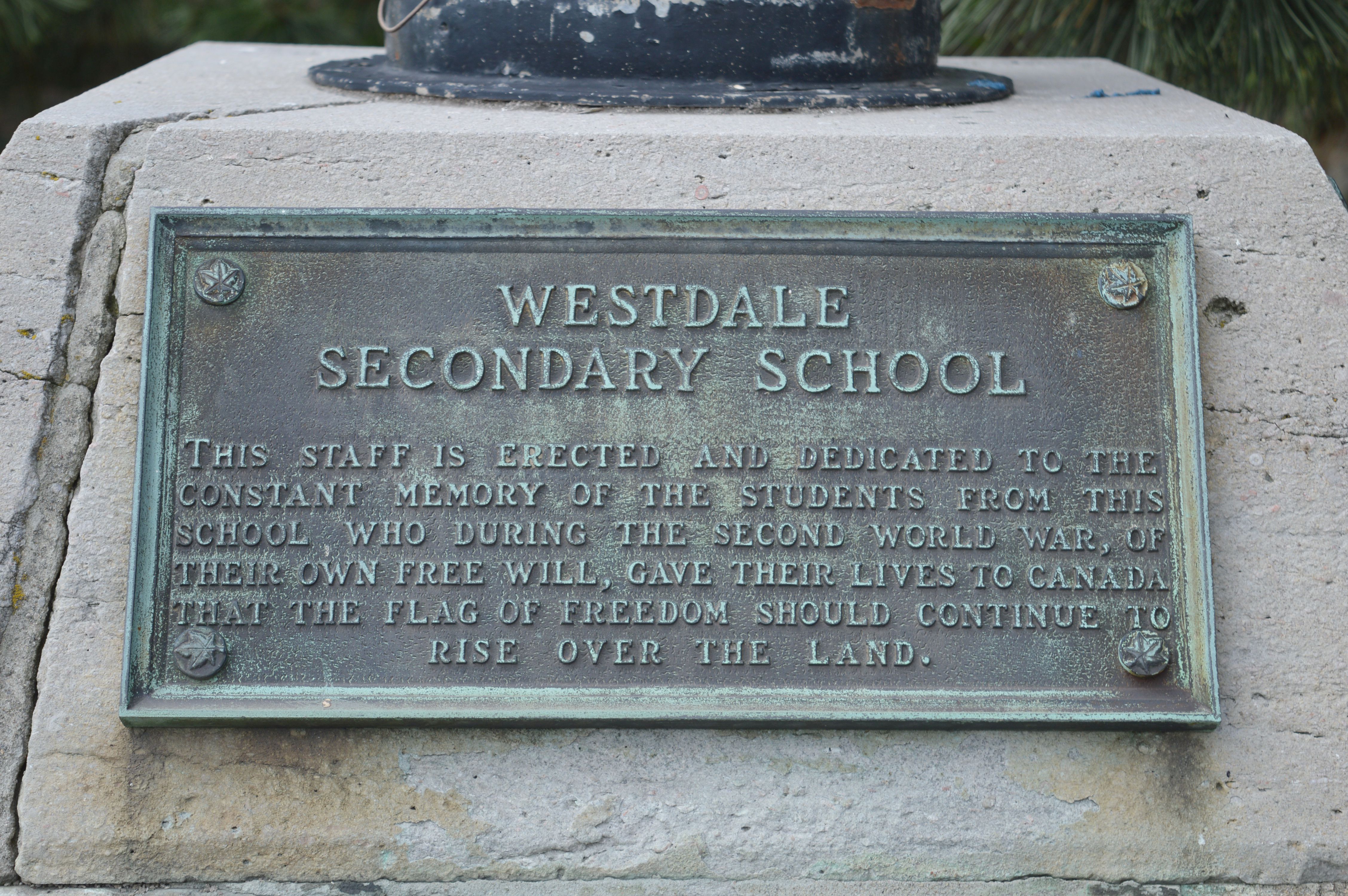 Dedicatory plaque