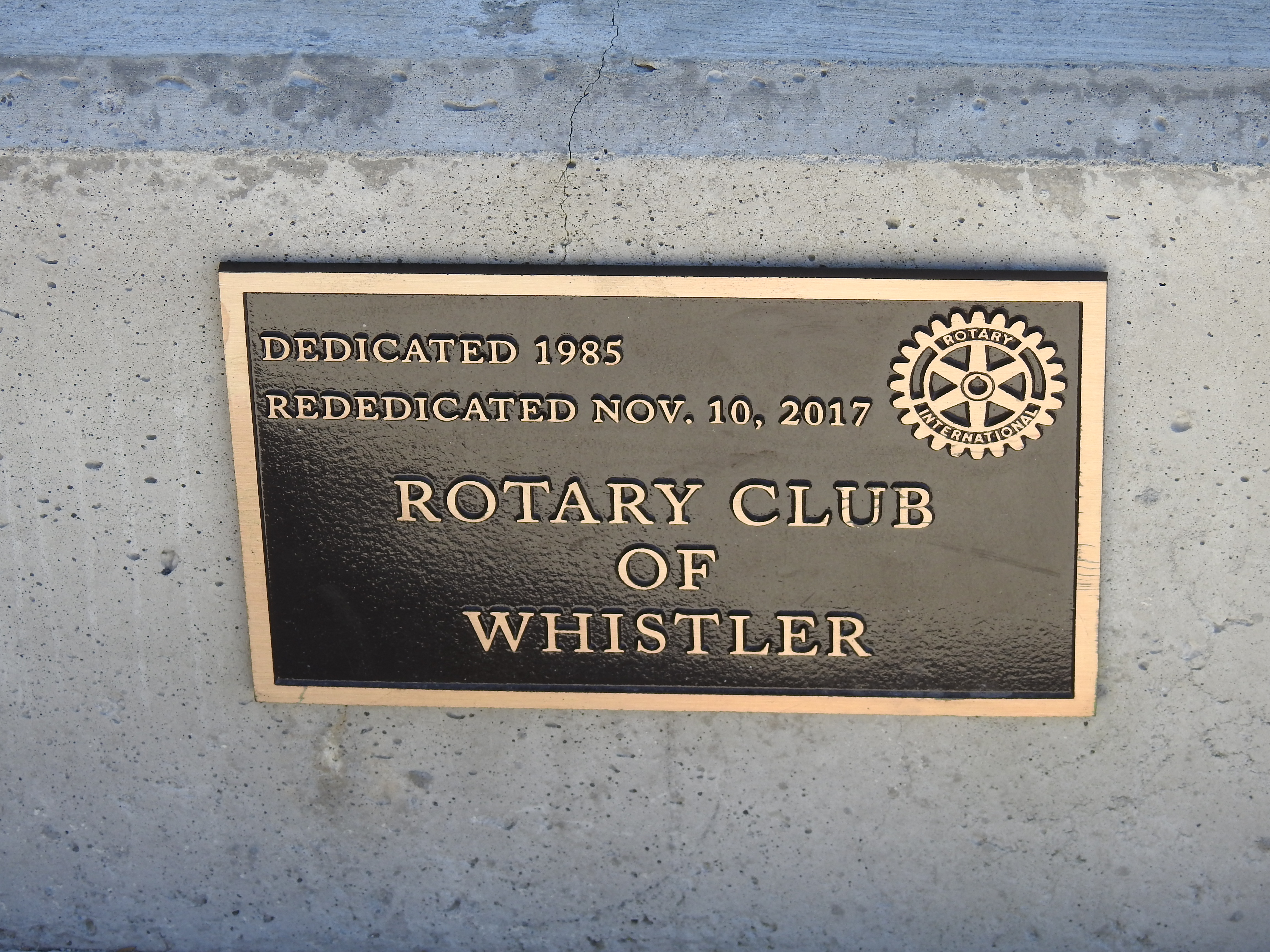 Dedication plaque