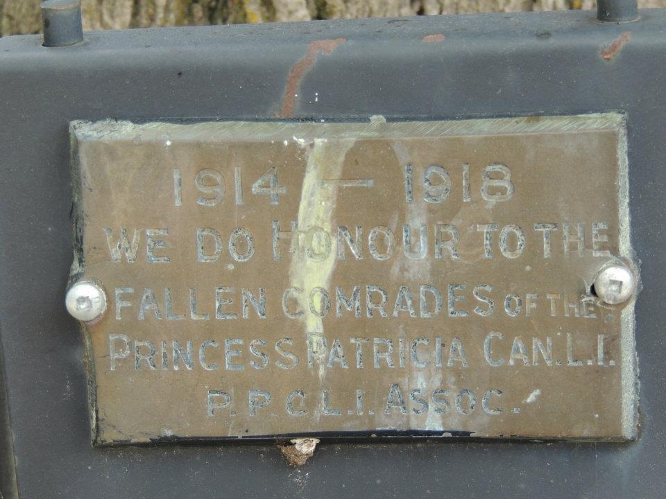 Memorial Plaque for PPCLI