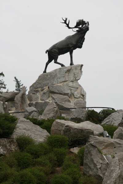 Caribou Statue, Beaumont-Hamel, France