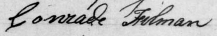 Conrad Filman's signature