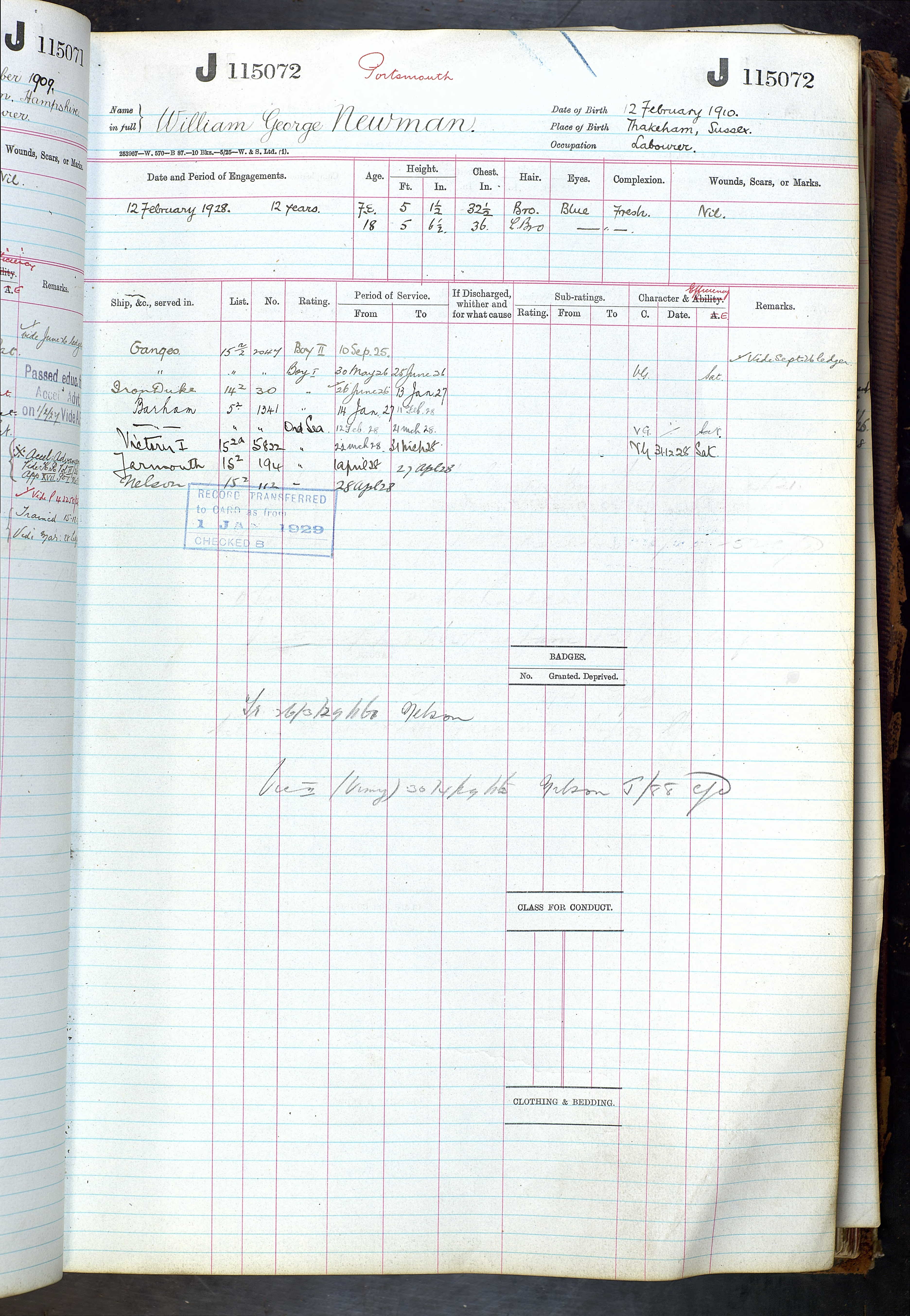 Naval Register page 1